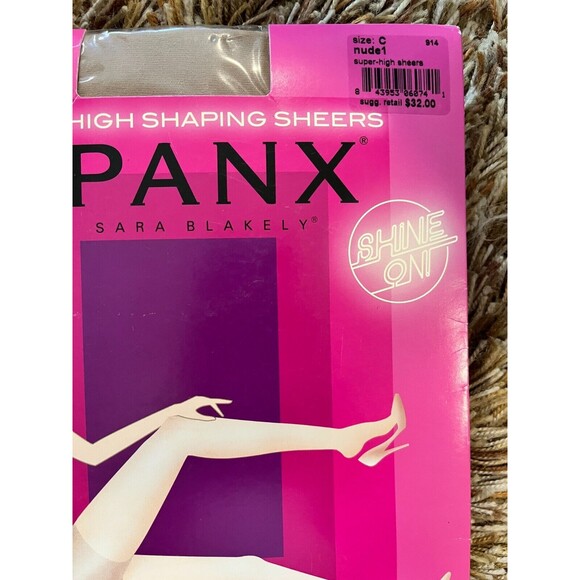 Spanx In Power Line Super High Shaping Sheers Size C Nude Tummy Control NEW - Picture 3 of 6